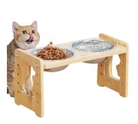 Gamelles surélevées pour chien - Support de gamelle surélevée pour chien, support de gamelle pour nourriture et eau, gamelles réglables en hauteur pour chiens de petite, moyenne et grande taille