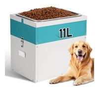 Gamelles SuréLevéEs pour Chiens avec Rangement pour Grandes Races, Gamelle SuréLevéE en Acier Inoxydable de 11 litres avec RéCipient de Rangement pour Nourriture et Jouets pour Animaux de 38 litres