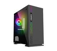 GAMEMAX Dark Ranger Mini Micro Tower 0,6 mm SPCC avec Ventilateur Rainbow 3 x USB3.0/2.0 Panneau latéral en Verre trempé (L x P x H) 410 x 375 x 190 mm