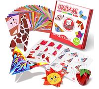 Gamenote Papier Origami, 120 Feuilles de Origami Enfant Double Face Papier Couleur de 54 Beaux Motifs Différents avec Manuel Pédagogique Coloré - Loisir Creatif Enfant