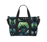 Gamepad Circuit Version Sac de voyage à bandoulière pour femme Sac à main décontracté avec fermeture éclair Convient pour le travail, les voyages, le fitness, les voyages
