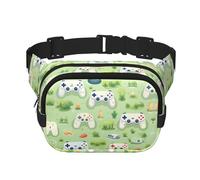 Gamepad in the Grass Sac banane multifonction imprimé sac bandoulière tendance unisexe sac de rangement de sport de voyage