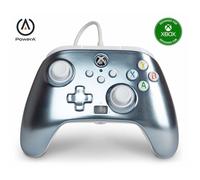 Manette filaire Power A gris métallisé pour Xbox Series X / S / Xbox One / PC