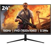 GAMEPOWER Vivid T40 Écran Gamer Incurvé 23,6" 1800R, 180Hz, FHD 1080p, 0,5ms, Dalle VA, FreeSync, HDR, 125% sRGB, RGB, Haut-parleurs Intégrés, HDMI/DP, sans Bordure