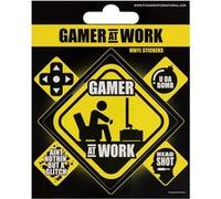 GAMER AT WORK-VINYL STICKERS G
