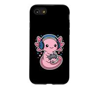 Gamer Axolotl Kawaii Manette de Casque de Jeu Amusant Coque pour iPhone SE (2020) / 7/8