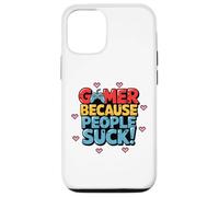 Gamer Because People Suck Funny Video Game Controller Coque pour iPhone 12/12 Pro