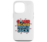 Gamer Because People Suck Funny Video Game Controller Coque pour iPhone 13 Pro