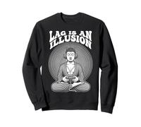Gamer Buddha Lag est Une Illusion de Jeu Amusant et de méditation Zen Sweatshirt