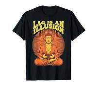 Gamer Buddha Lag est Une Illusion de Jeu Amusant et de méditation Zen T-Shirt