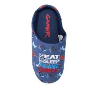 Gamer - Chaussons mules motif/style manette - Enfant (TC328)