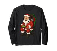 Gamer Christmas Santa Claus Jeu vidéo de Jeu pour garçons et Filles Manche Longue