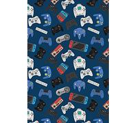 Gamer - Couverture polaire - Motif manette de jeu - Couverture super douce - 100 % polyester - 100 x 150 cm