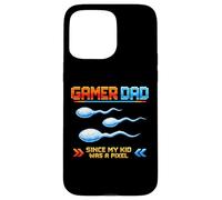 Gamer Dad Since My Kid Was A Pixel Drôle Inapproprié Adulte Coque pour iPhone 15 Pro Max