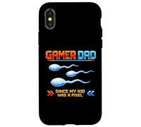 Gamer Dad Since My Kid Was A Pixel Drôle Inapproprié Adulte Coque pour iPhone X/XS