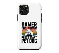 Gamer Dog Lover Press Start Jeu pour Chien Coque pour iPhone 11 Pro