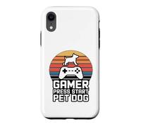 Gamer Dog Lover Press Start Jeu pour Chien Coque pour iPhone XR