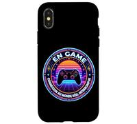 Gamer en Game Connexion Monde réel Perdue Homme ado Gaming Coque pour iPhone X/XS