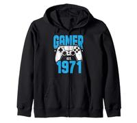 Gamer Estimated 1971 55th Birthday Video Gaming Homme Femme Sweat à Capuche