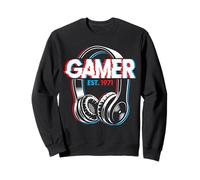 Gamer Estimated 1971 55th Birthday Video Gaming Homme Femme Sweatshirt