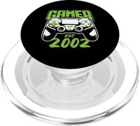 Gamer Estimé 2002 24e Anniversaire Jeu vidéo Homme Femme PopSockets PopGrip pour MagSafe