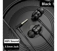 Gamer filaire casque de jeu filaire écouteur métal HiFi basse stéréo 3.5mm écouteur écouteurs pour téléphone ordinateur WHITE