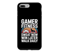 Gamer Fitness Sweat Now Win Later Walk Daily Gaming Workout Coque pour iPhone 7 Plus/8 Plus