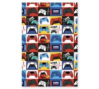 Gamer For Life Couverture polaire 100 % polyester Motif manette de jeu 100 x 150 cm