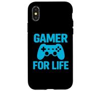 Gamer for Life Design Manette de Jeu rétro Coque pour iPhone X/XS