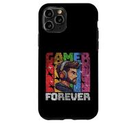 Gamer Forever - Casque coloré Design Vieilli Coque pour iPhone 11 Pro