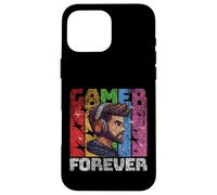 Gamer Forever - Casque coloré Design Vieilli Coque pour iPhone 16 Pro Max