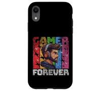 Gamer Forever - Casque coloré Design Vieilli Coque pour iPhone XR