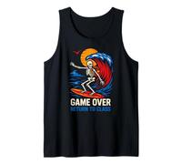 Gamer Game Over Return to Class Retro Boys First Day Débardeur