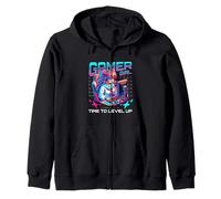 Gamer Girl Time to Level Up Jeu vidéo Fille Gaming B-Day Sweat à Capuche