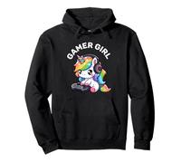 Gamer Girl Unicorn Gaming Joli jeu vidéo pour femmes et filles Sweat à Capuche
