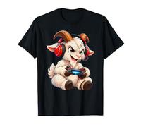 Gamer Goat Headset Manette de Jeu sans Fil Jeux vidéo T-Shirt