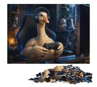 Gamer Goose Puzzle en Bois 500 pièces, Cadeau Loisir | Cadeau puzzle: montage structuré des bords vers les zones du motif en intérieur.
