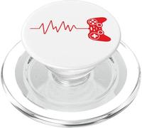 Gamer Heartbeat Manette de Jeux vidéo pour garçons et Adolescents PopSockets PopGrip pour MagSafe