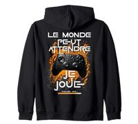 Gamer homme ado passionné jeux vidéo console de jeux humour Sweat à Capuche