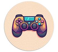 Gamer Jeux 1000 Pièces Puzzle Rond Puzzles Classiques Gamepad Puzzle Rond Créatif - Jeu Éduchatif Activité Familiale Intéressants Cadeau Unique 1000pcs (67.5x67.5cm)