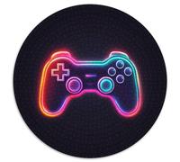 Gamer Jeux 1000 Pièces Puzzle Rond Puzzles Classiques Gamepad Puzzle Ronds Décompression Jeu D'Intelligence Pièces Parfaitement Assorties Intéressants Cadeau Unique 1000pcs (67.5x67.5cm)