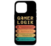 Gamer Logik Règles Drôles Jeux Vidéo PC Gaming Console Coque pour iPhone 16 Pro