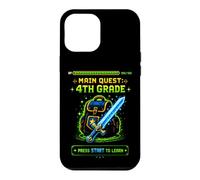 Gamer Main Quest 4e année quatrième année Rentrée Scolaire Coque pour iPhone 12 Pro Max