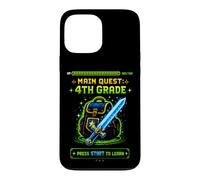 Gamer Main Quest 4e année quatrième année Rentrée Scolaire Coque pour iPhone 13 Pro Max