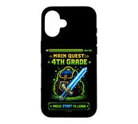 Gamer Main Quest 4e année quatrième année Rentrée Scolaire Coque pour iPhone 16