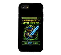 Gamer Main Quest 4e année quatrième année Rentrée Scolaire Coque pour iPhone SE (2020) / 7/8