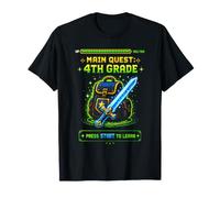 Gamer Main Quest 4e année quatrième année Rentrée Scolaire T-Shirt