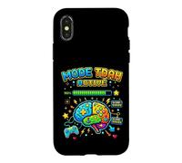 Gamer Mode TDAH Activé pour Neurodivergent Ado Enfant Coque pour iPhone X/XS