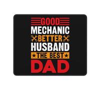 Gamer Mouse Pad, Bon Mécanicien, Meilleur Mari, Meilleur Père Tapis De Souris Gaming Confort Mouse Pad Moderne Mousepad pour Souris Joueurs Professionnels 25X30Cm