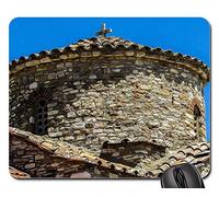 Gamer Mouse Pad, Chypre Kato Lefkara Archange Michael Church Mouse Pad Antidérapante Mousepad Résistant À Usure Souris De Bureau pour Jeux Souris Professionnels 25X30Cm